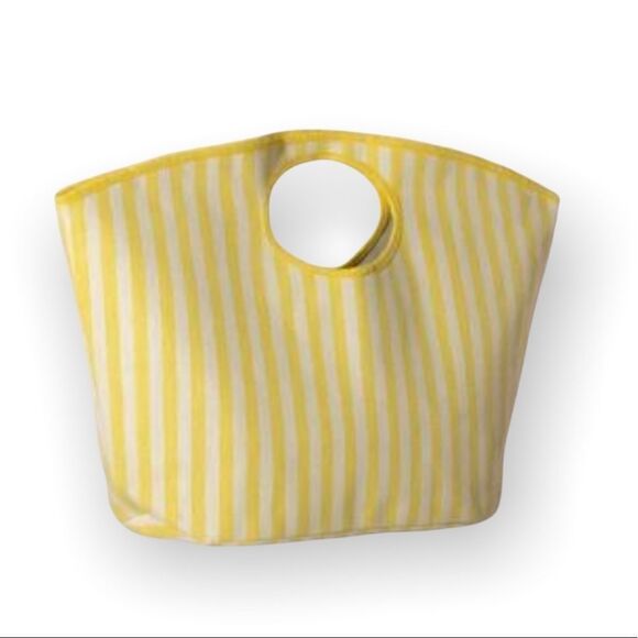 𝅺Shiraleah Chicago Yellow Striped Lolita Tote - Picture 1 of 1